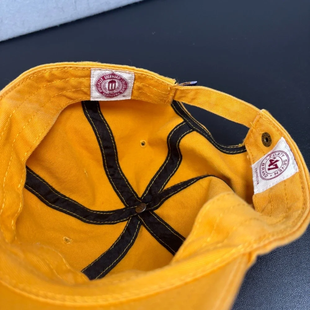 LSU Tigers '47 Brand Clean Up Hat Yellow Adjustable Baseball Cap Purple Logo